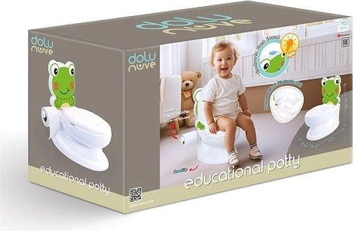 Dolu pædagogisk frø-potty med lyd og lys