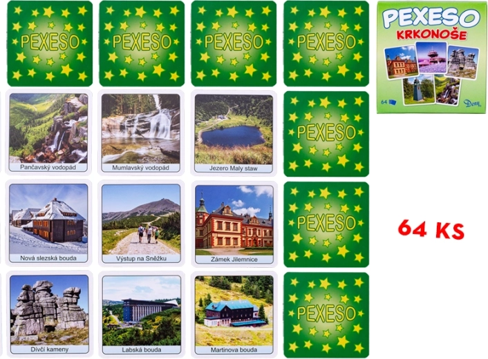 Pexeso Krkonoše – familie-hukommelsesspil