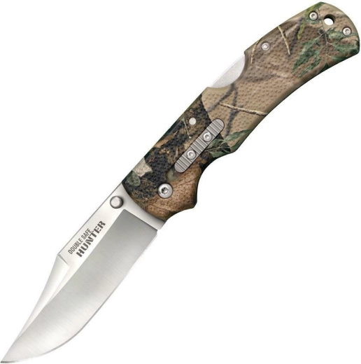 Sammenklappelig jagtkniv Cold Steel Double Safe Hunter, camo, 8,9 cm