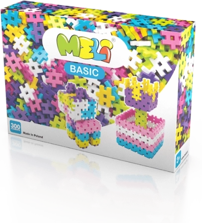 Byggesæt Meli Basic Pink - 300 dele