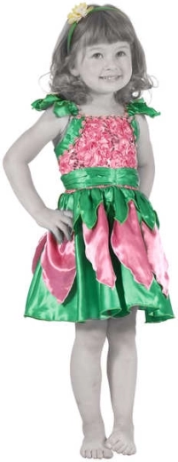 Wiky karnevalskostume Blomsterfe XS (92–104 cm) - 1 sæt