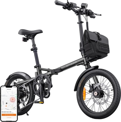 Sammenklappelig elcykel ENGWE Zip 250 W 16" grå