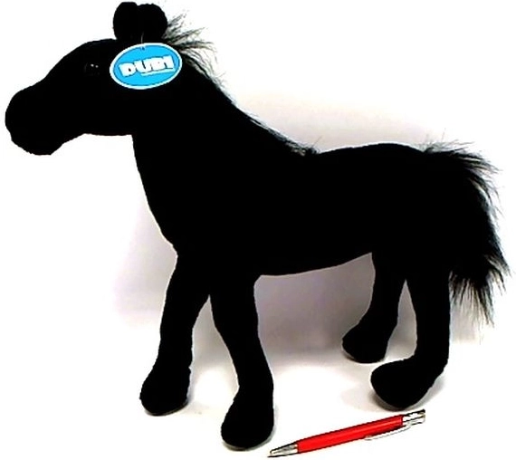 Plys-hest sort 36 cm