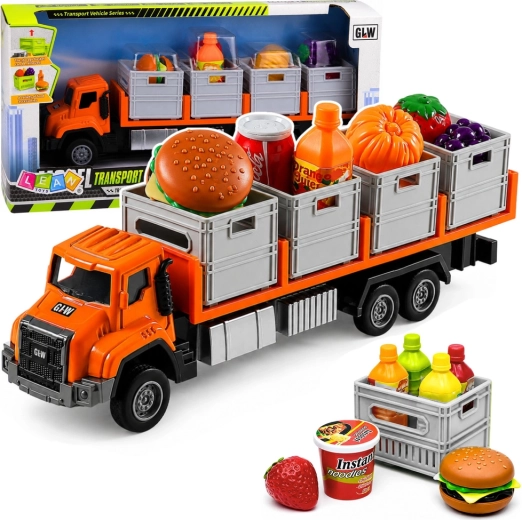 Transportlastbil med fødevarer 1:55 orange
