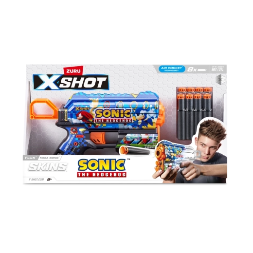 X-Shot Skins Flux Sonic the Hedgehog-blaster flere varianter