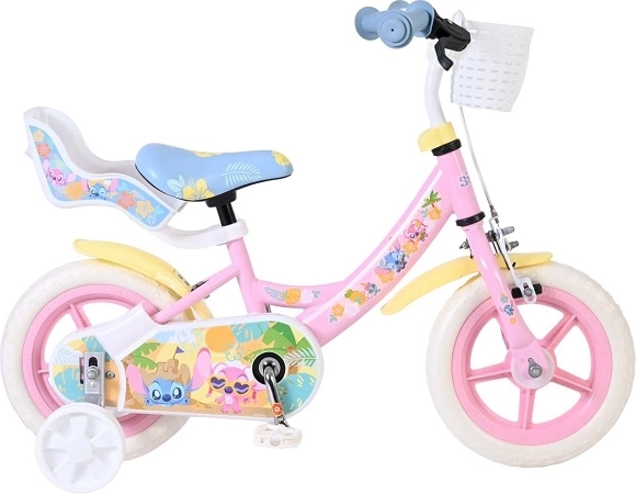 Disney Stitch børnecykel 12” pink