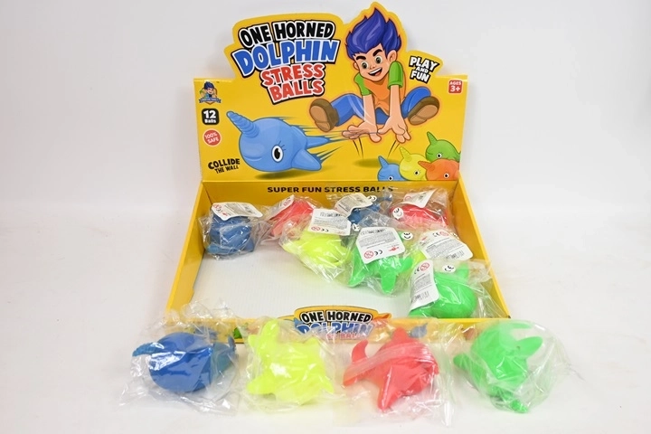 Antistress klemme-delfin – display 12 stk.