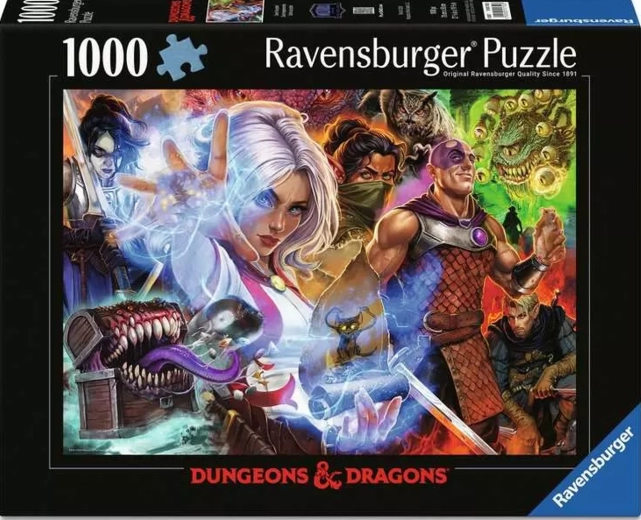 Ravensburger puslespil Dungeons & Dragons: Udfordring accepteret 1000 brikker