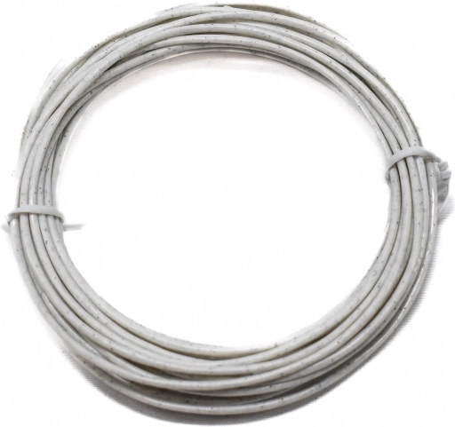 Filament med marmoreffekt, hvidt, 5 m