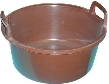 Plastbalje med håndtag 43 cm, hvid, 15 l