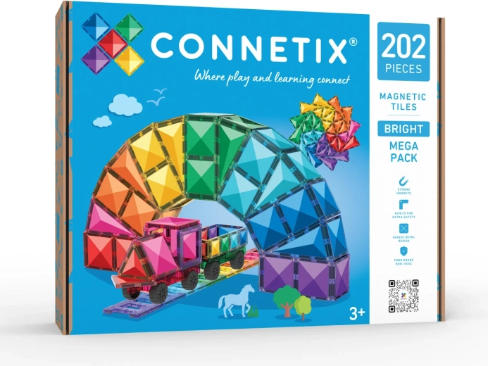 Magnetisk byggesæt Bright Mega Pack 202 dele