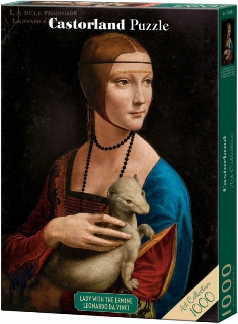 Puslespil 1000 brikker Dame med hermelin af Leonardo da Vinci Kunstsamling