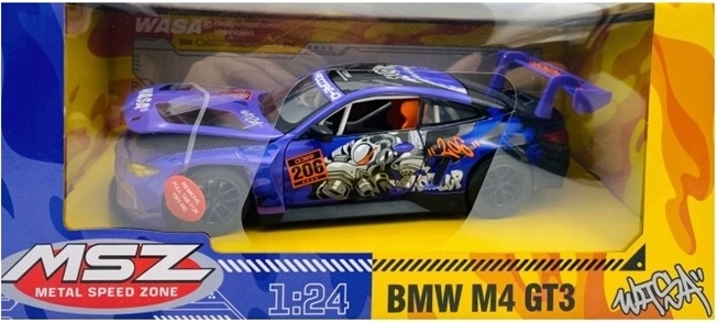 MSZ BMW M4 GT3 lilla samlermodelbil