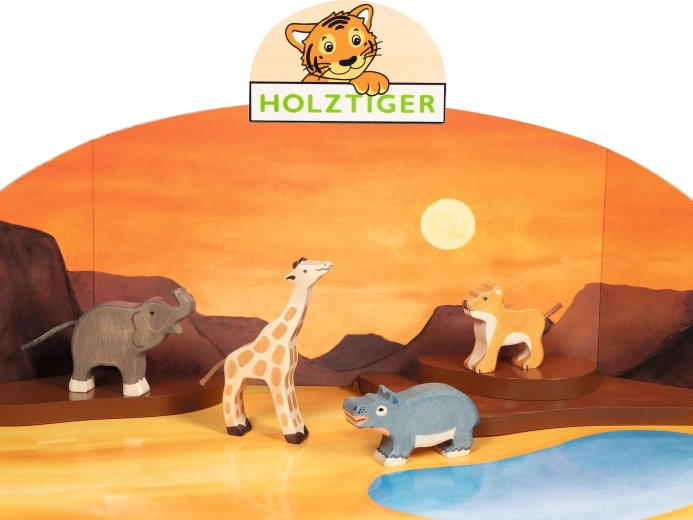 Sæt med vilde dyr HOLZTIGER (4 stk.)