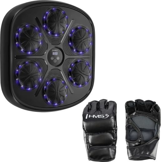 Elektronisk boksetarget med LED og Bluetooth HMS TB03 + handsker