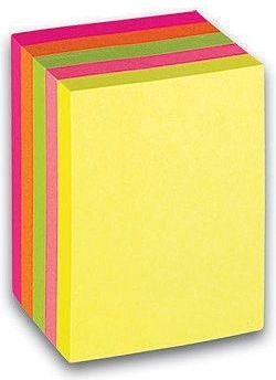 Selvklæbende neonblok CONCORDE 51 × 38 mm, terning 5 farver (300 sedler)