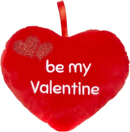 plysset valentins hjerte 33 cm