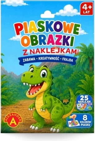 Kreativt sæt – sandbilleder Dinosaur