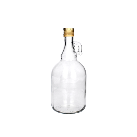 Glasgalon 0,5 l med metal-skrue låg