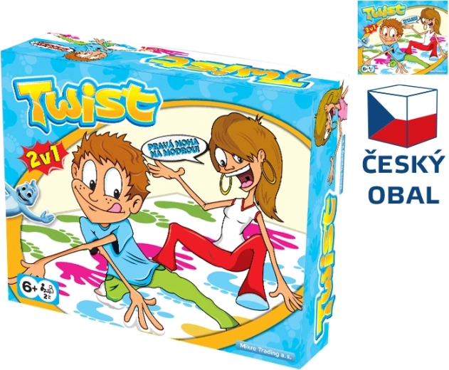 Selskabsspillet Twister for børn fra 6 år