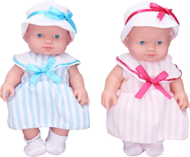 Babydukke med lydeffekter, 24 cm