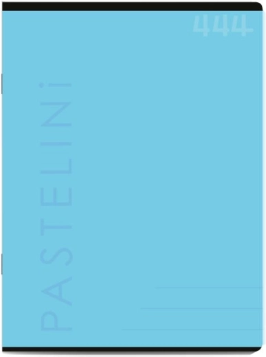 Hæfte A4 PASTELINI blå, linjeret 40 ark