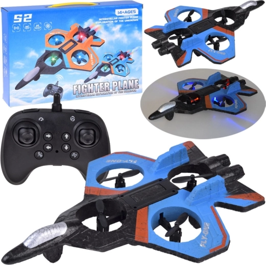 RC-drone med LED-belysning og 360° flips til begyndere