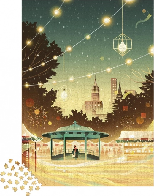 Puslespil JANOD New York Bustle, 2000 brikker