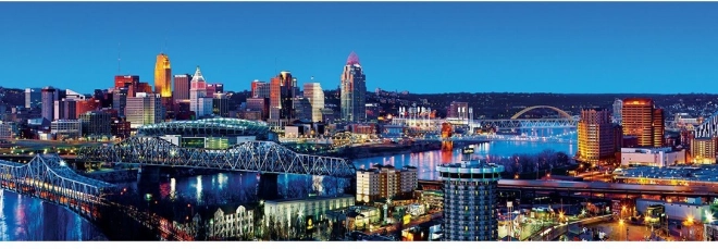 Panoramapuslespil MASTERPIECES Cincinnati, Ohio 1000 brikker