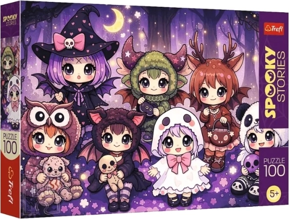 Puzzle SpookyStories: leśna drużyna czarów (100 brikker)