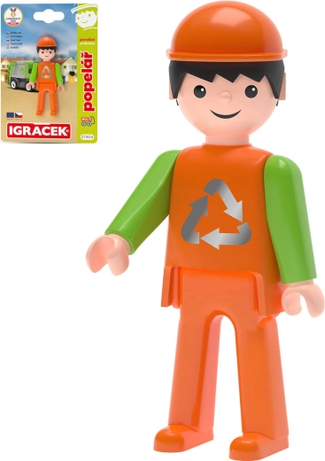 Efko Igráček MultiGO skraldemand – leddelt figur på kort - 1 stk.