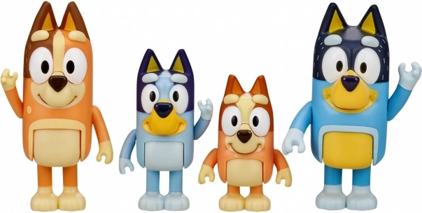 Bluey figurer – familie 4‑pak