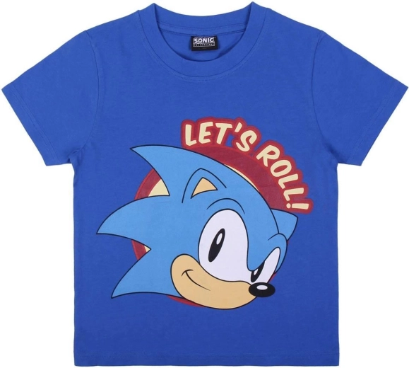 Blå bomuldstrøje med Sonic