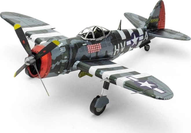 Met 3D-model METAL EARTH P-47 Thunderbolt i metal