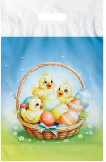 Påskepose i plast L 30 × 46 cm