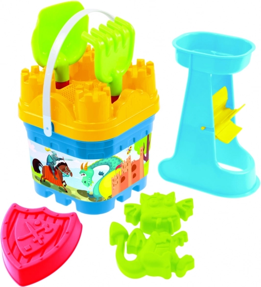 Sandsæt med slot og vandmølle