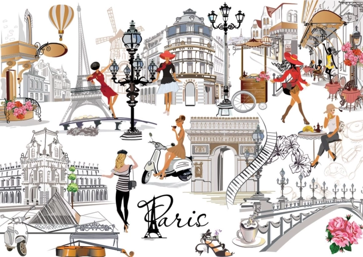 YAZZ puslespil Paris 1000 brikker