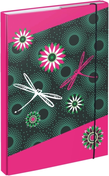 Mapper til skolehæfter A4 Blomster