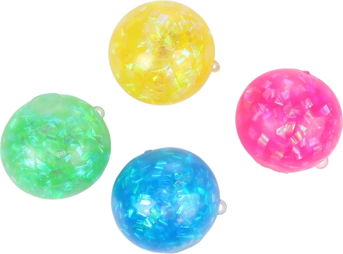 Antistress glitr-vandbold 7 cm