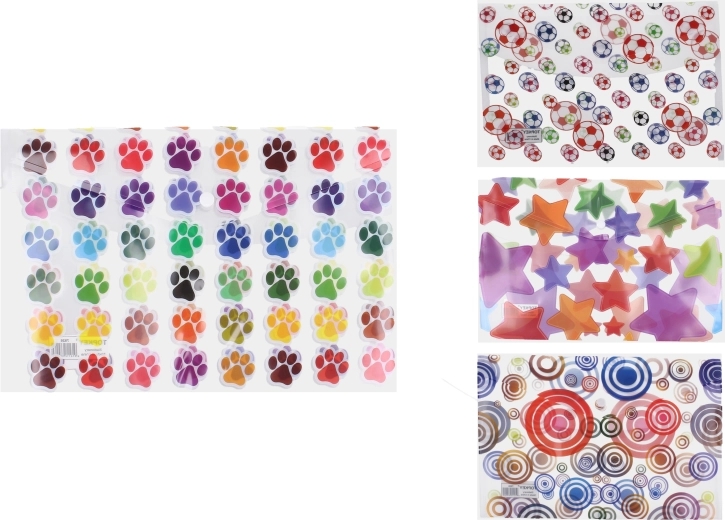 Mappe med trykknap 23,5 × 33,5 cm – mix af motiver