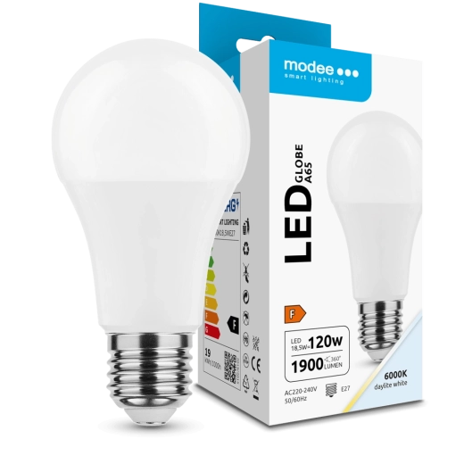 LED pære Modee Lighting Globe A65 18,5 W E27 kold hvid 1900 lm