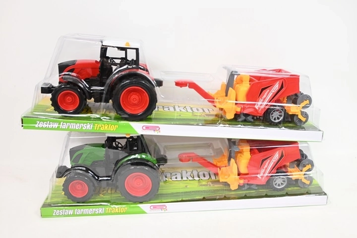 Børnetraktor med landbrugsmaskine
