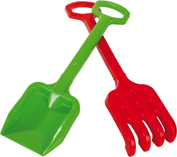 Skovl og rive til sandkassen