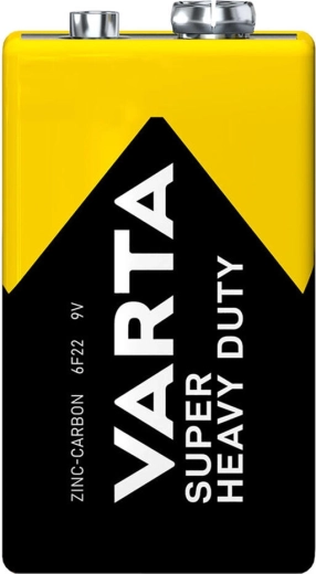 VARTA SuperLife 9V batteri 6F22 zink