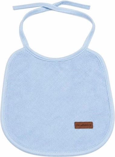 Børne-frottéhagesmæk New Baby med PVC-foring, blå