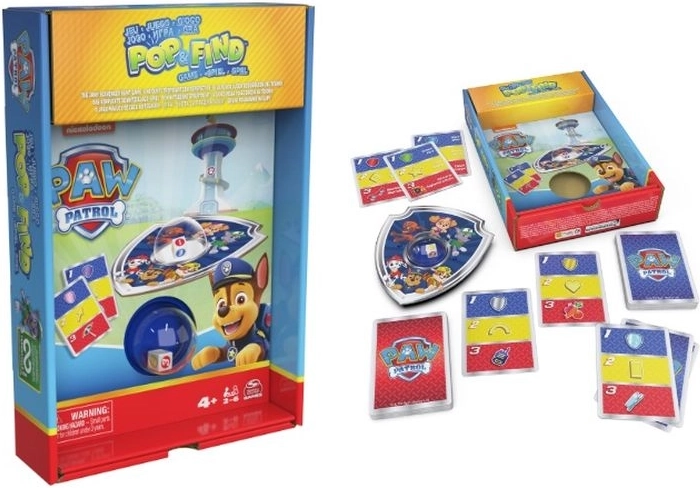 Spin Master Paw Patrol Pop & Find kortspil – jagt på bytte