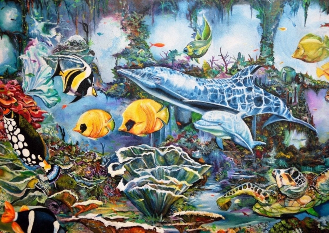 BLUEBIRD puslespil Undervandsrige 500 brikker