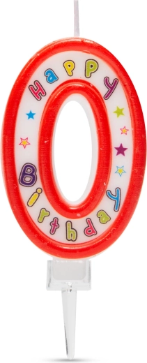 Kagelys med tallet 0