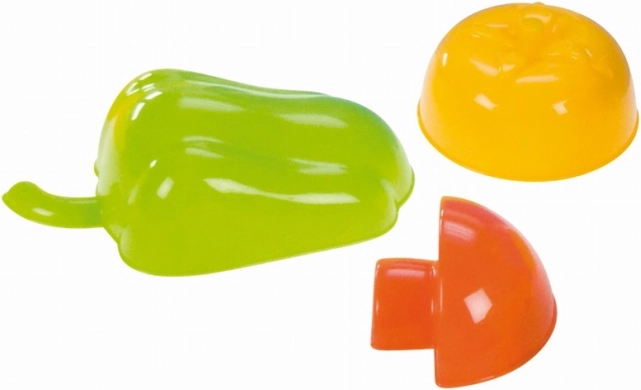 Forme Lena til madlavning i form af peberfrugt, svamp og tomat