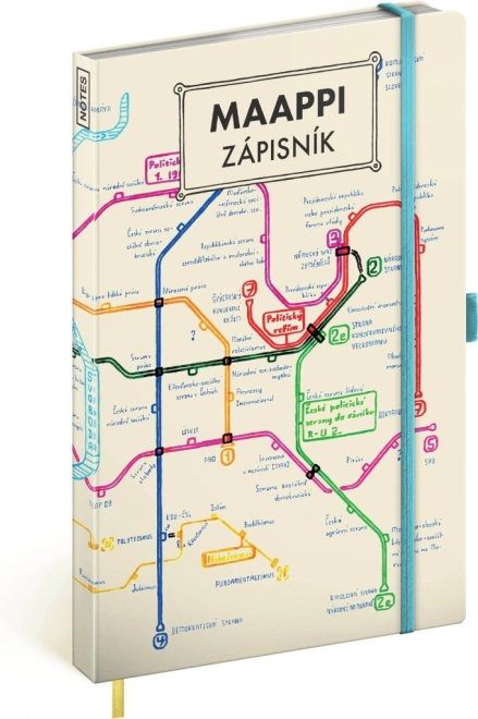 Notesbog Maappi, linjeret, 13 × 21 cm